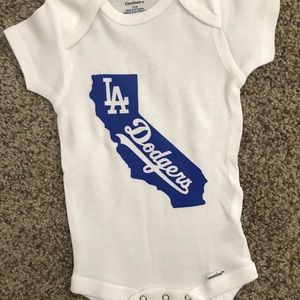 LA Dodgers onesie